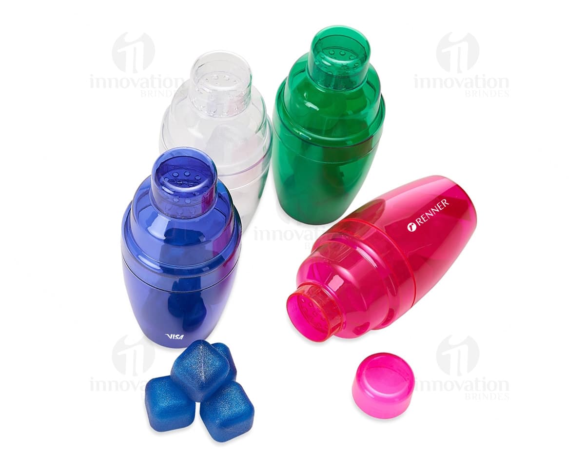 Kit com 6 porta copos em cores variadas.