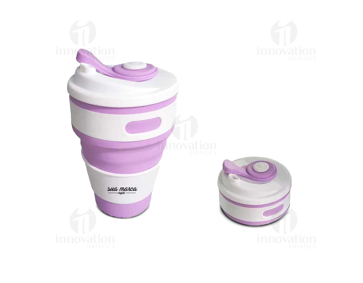 Kit com 6 porta copos variados em tons de azul, vermelho e amarelo, com estampas diferentes de animais marinhos.