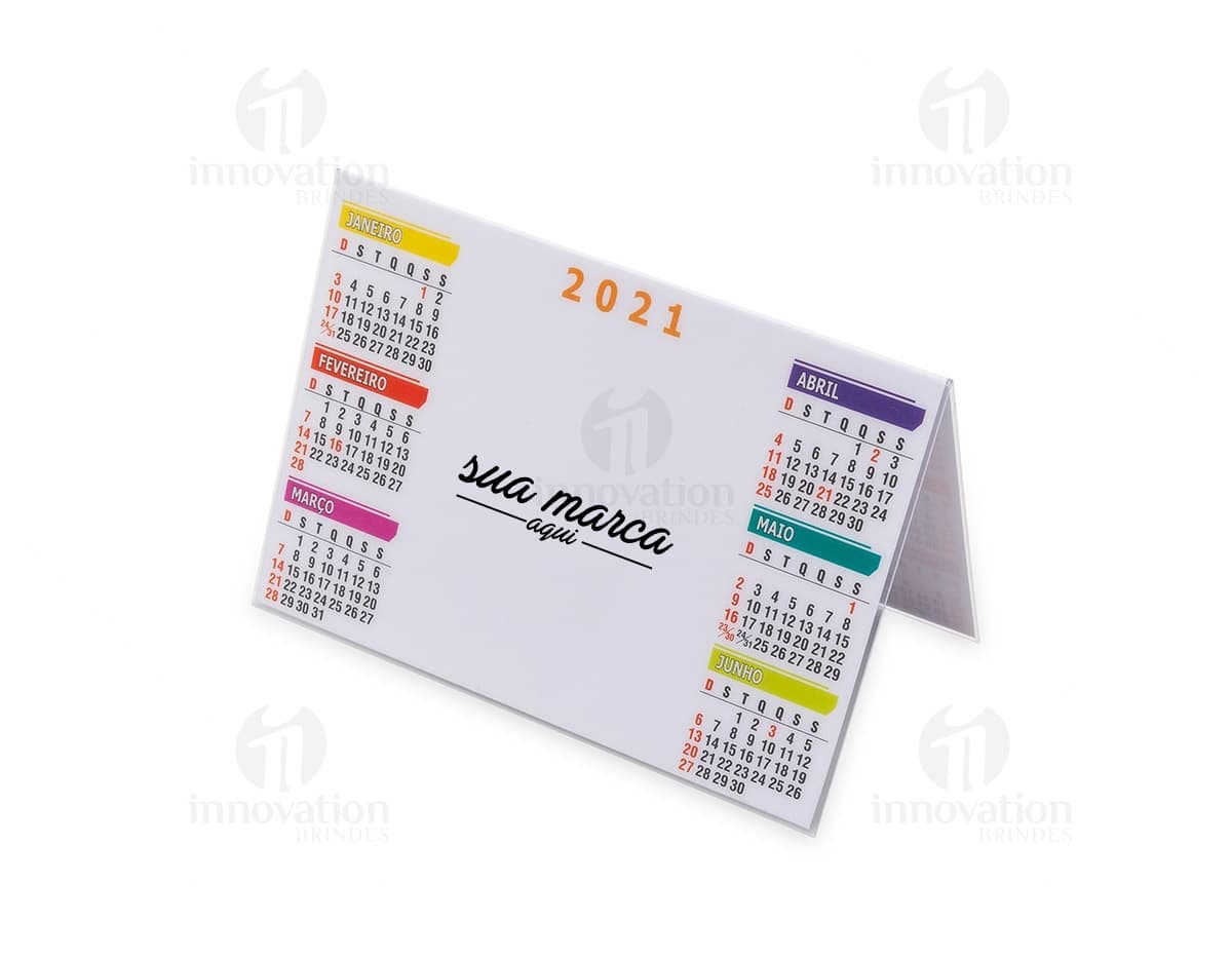 Régua 30cm com calculadora e calendário.