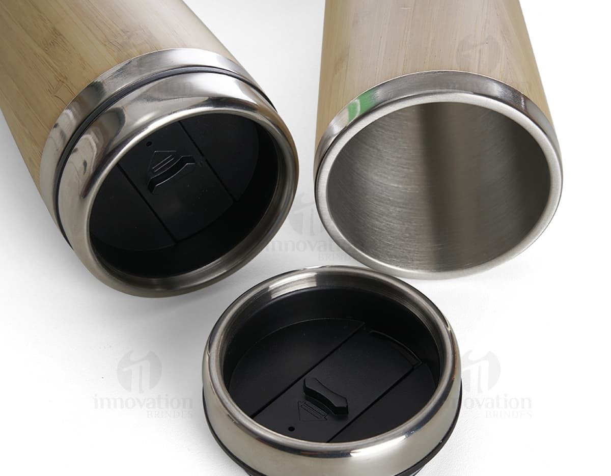 Copo de bambu de 500ml, eco-friendly e sustentável.
