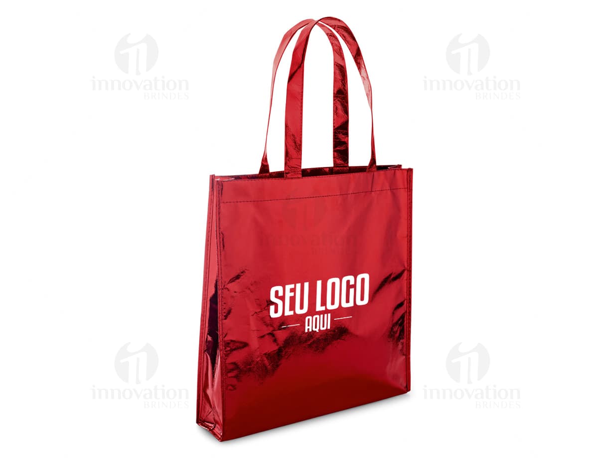 Sacola de algodão canvas 280 g com bolso.
