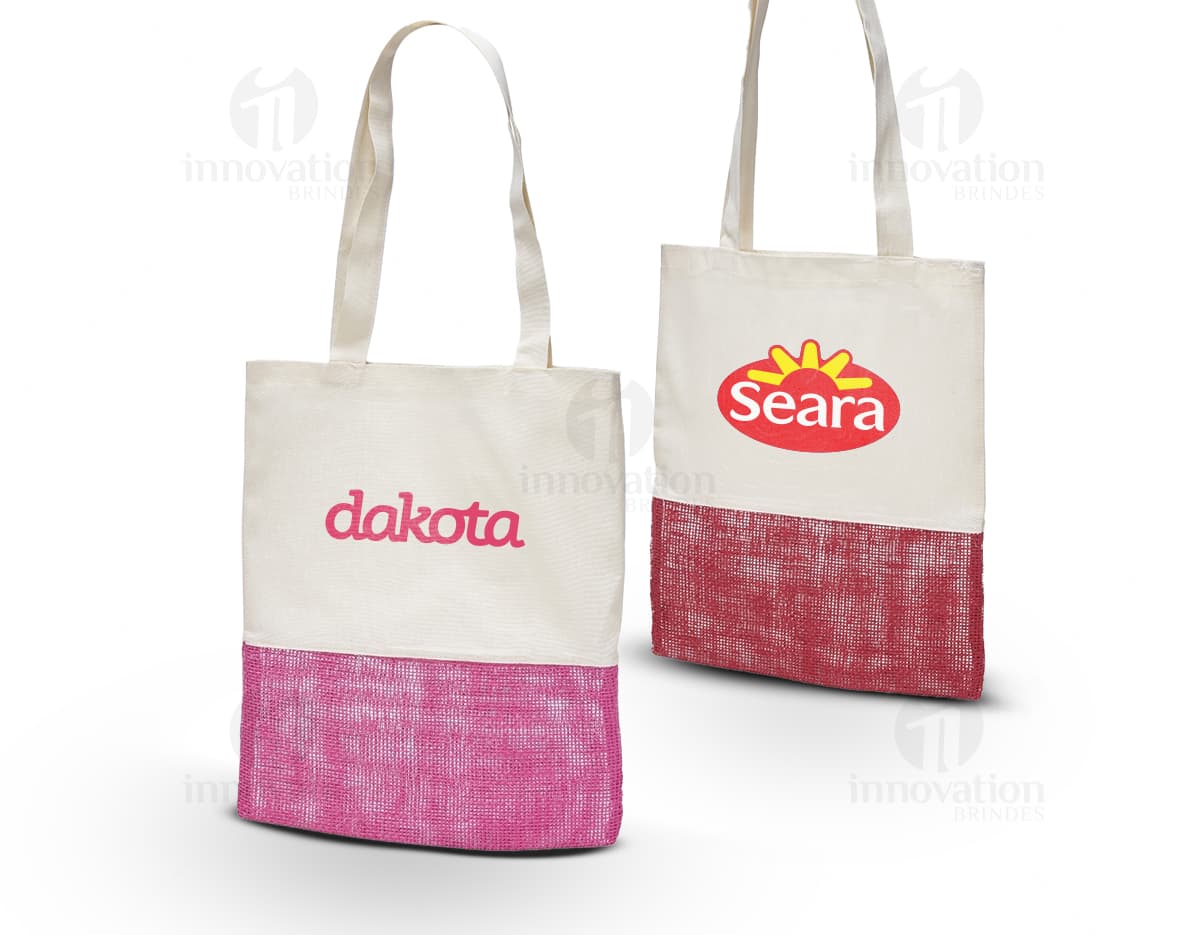 Sacola de algodão para compras e brindes promocionais. Resistente, ecológica e reutilizável. Ideal para personalização com sua marca. Garanta a sua!