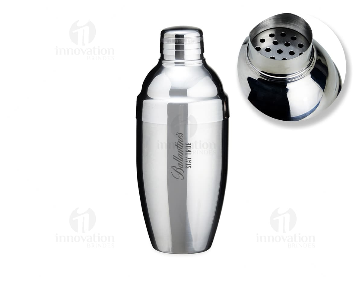 Coqueteleira de inox de 600ml.