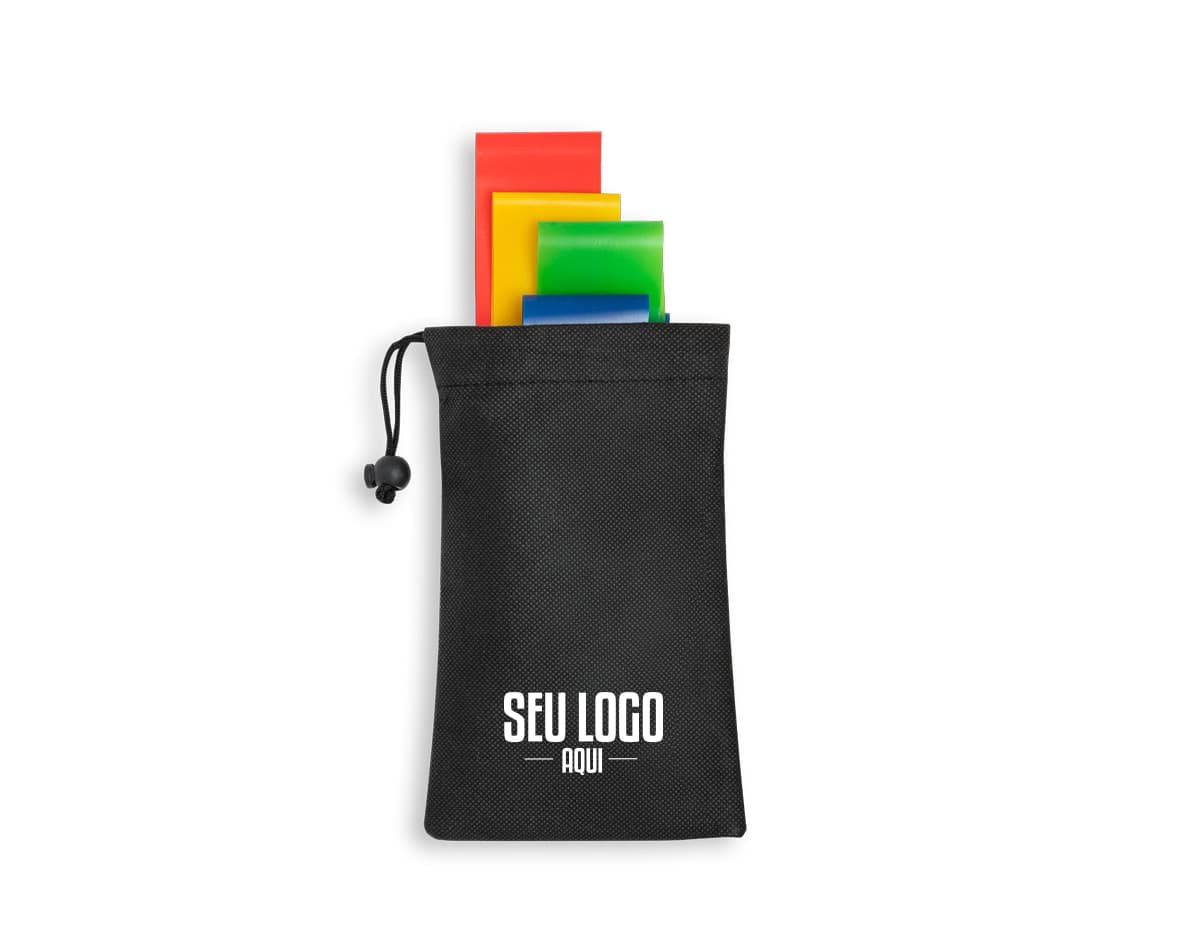 Kit com 6 porta copos em diferentes cores e formatos redondos.