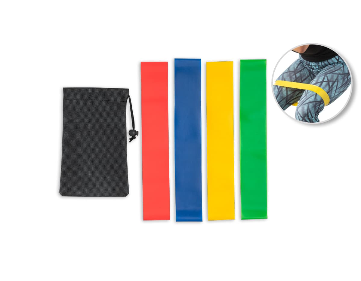 Kit com 6 porta copos em diferentes cores e formatos redondos.