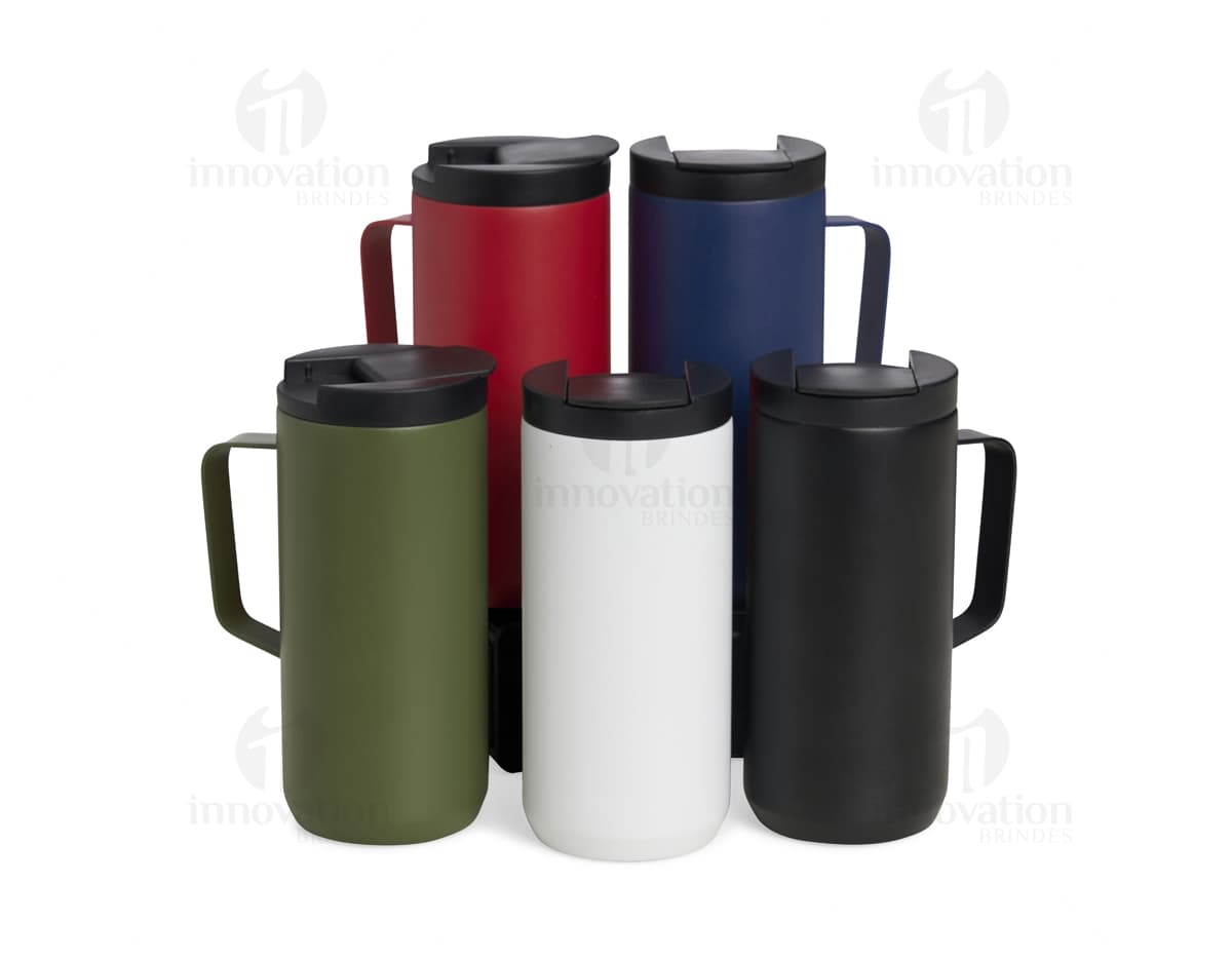 Kit com 6 porta copos em tom neutro com design moderno e elegante.