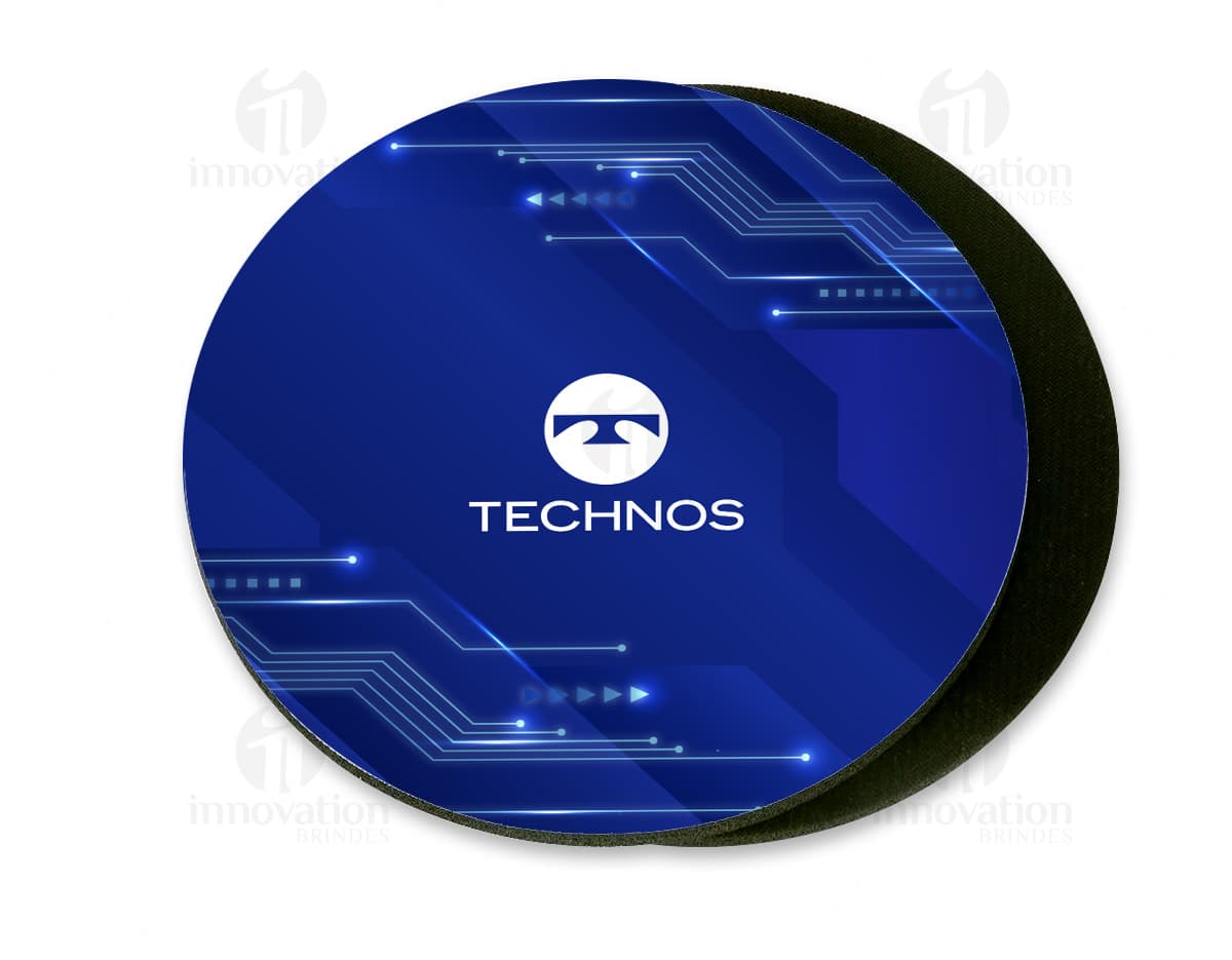Kit com 6 porta copos em formato de franjas em tons de azul e branco.