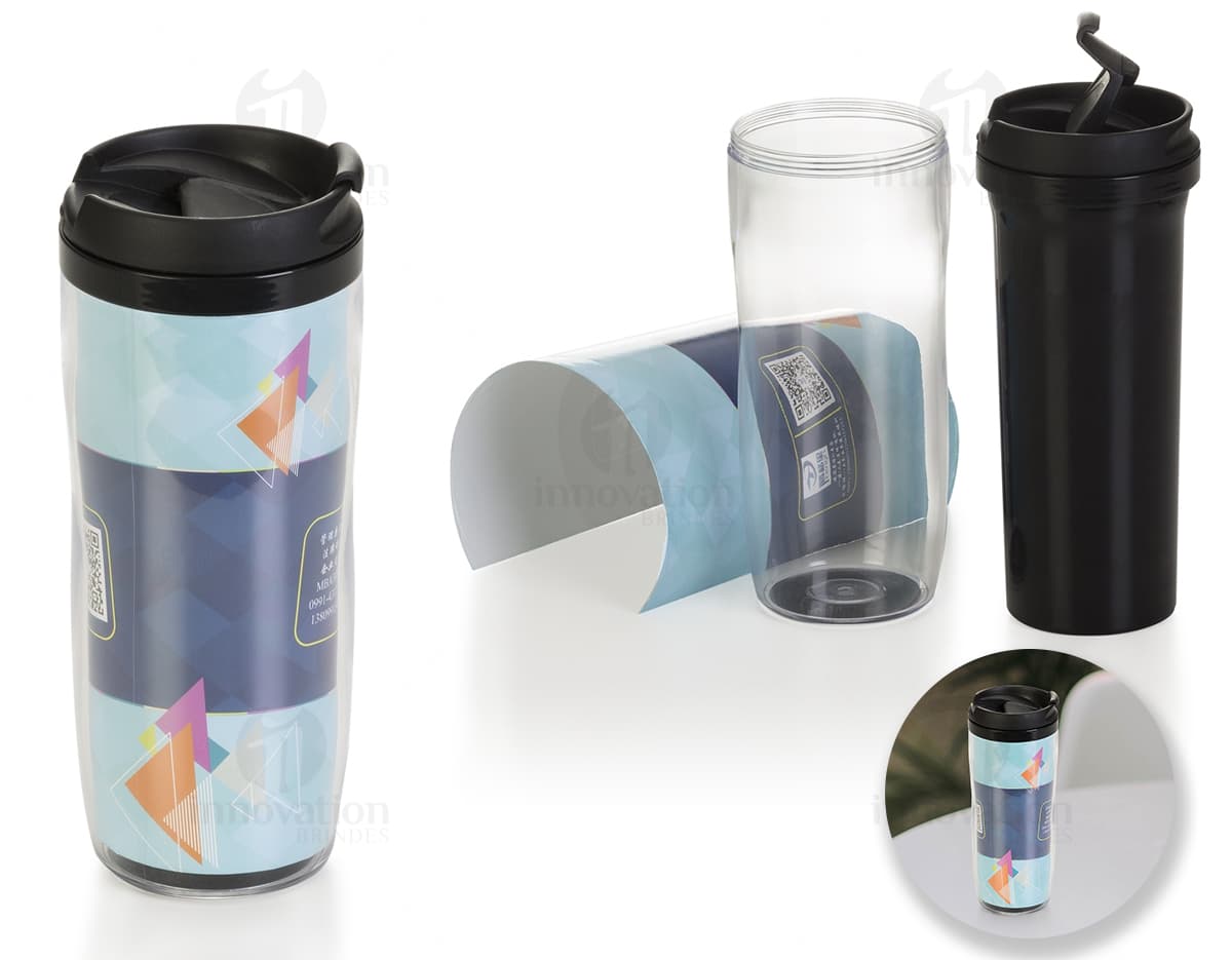 Kit com 6 porta copos de diferentes cores e desenhos variados, em formato circular e feitos de material resistente.