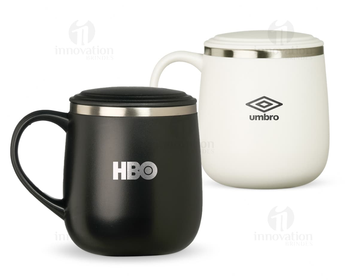 "Kit com 6 porta copos em cores diversas, feitos de material resistente e antiderrapante."