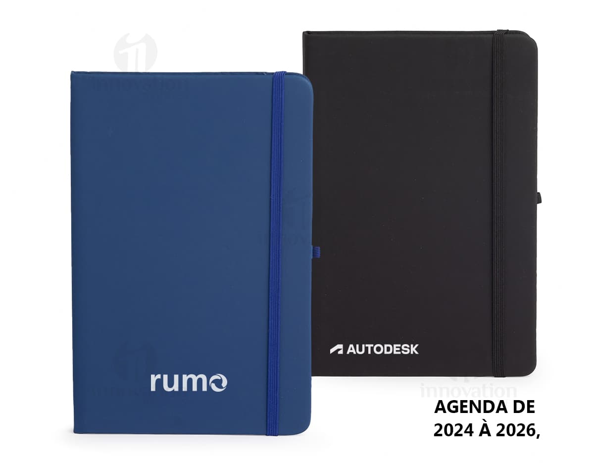 Planner Emborrachado Anual em design moderno e 3D, com espaço para armazenamento de dados digitais em notebook e videodisk. Perfeito para uso no escritório, possui capa protetora e espaço vazio para inserção de informações. Com alta tecnologia e visual elegante, é um item de papelaria essencial para organização e planejamento, ideal para uso pessoal e profissional.