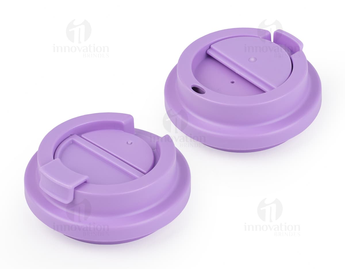 Kit com 6 porta copos em cores variadas.