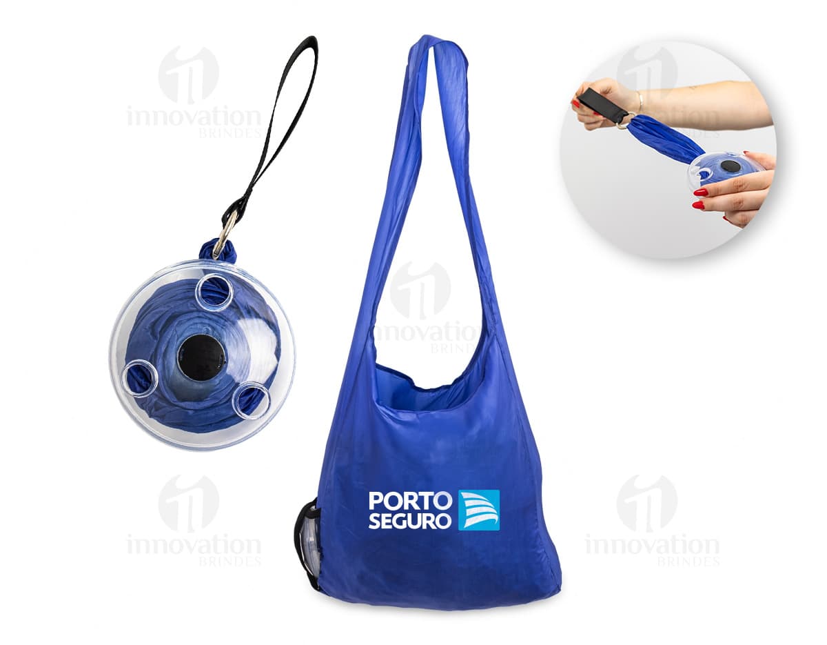 Kit com 6 porta copos variados em tons de azul e branco, feitos de material resistente.