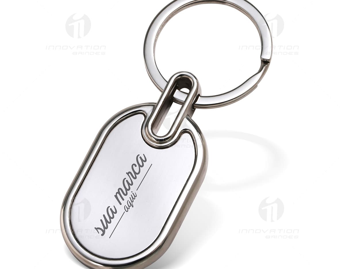 Chaveiro de metal com detalhe em nylon preto, ideal para proteger suas chaves com estilo e segurança. A combinação de metal e nylon oferece resistência e durabilidade, garantindo a proteção das suas chaves. Perfeito para uso pessoal ou como acessório de negócios. Chaveiro de metal com detalhe em nylon preto, ideal para proteger suas chaves com estilo e segurança. A combinação de metal e nylon oferece resistência e durabilidade, garantindo a proteção das suas chaves. Perfeito para uso pessoal ou como acessório de negócios.