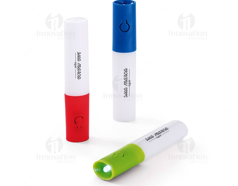 Kit com 6 porta copos em cores variadas dispostos em uma mesa.