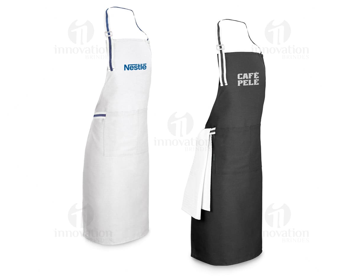 Avental non-woven 80 g com bolso frontal. Avental non-woven 80 g com bolso frontal.