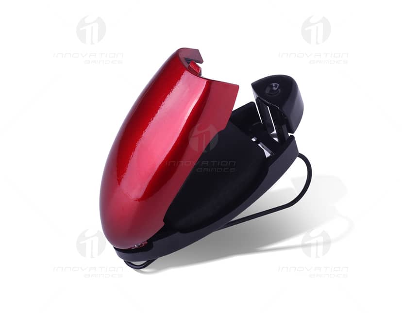 Kit com 6 porta copos em formato redondo, feitos de cerâmica com estampas coloridas de frutas variadas.