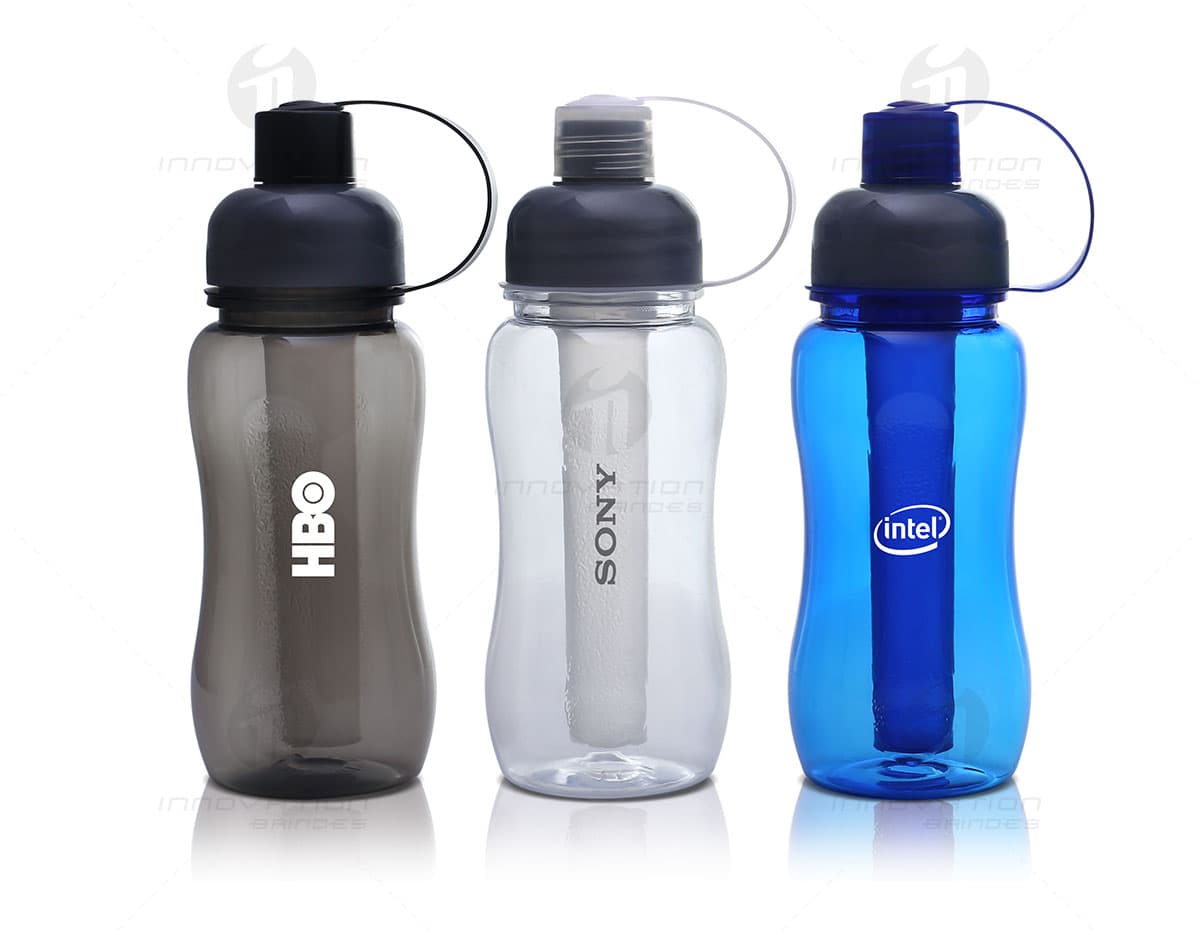 Squeeze plástico transparente de 350ml. Squeeze plástico transparente de 350ml.