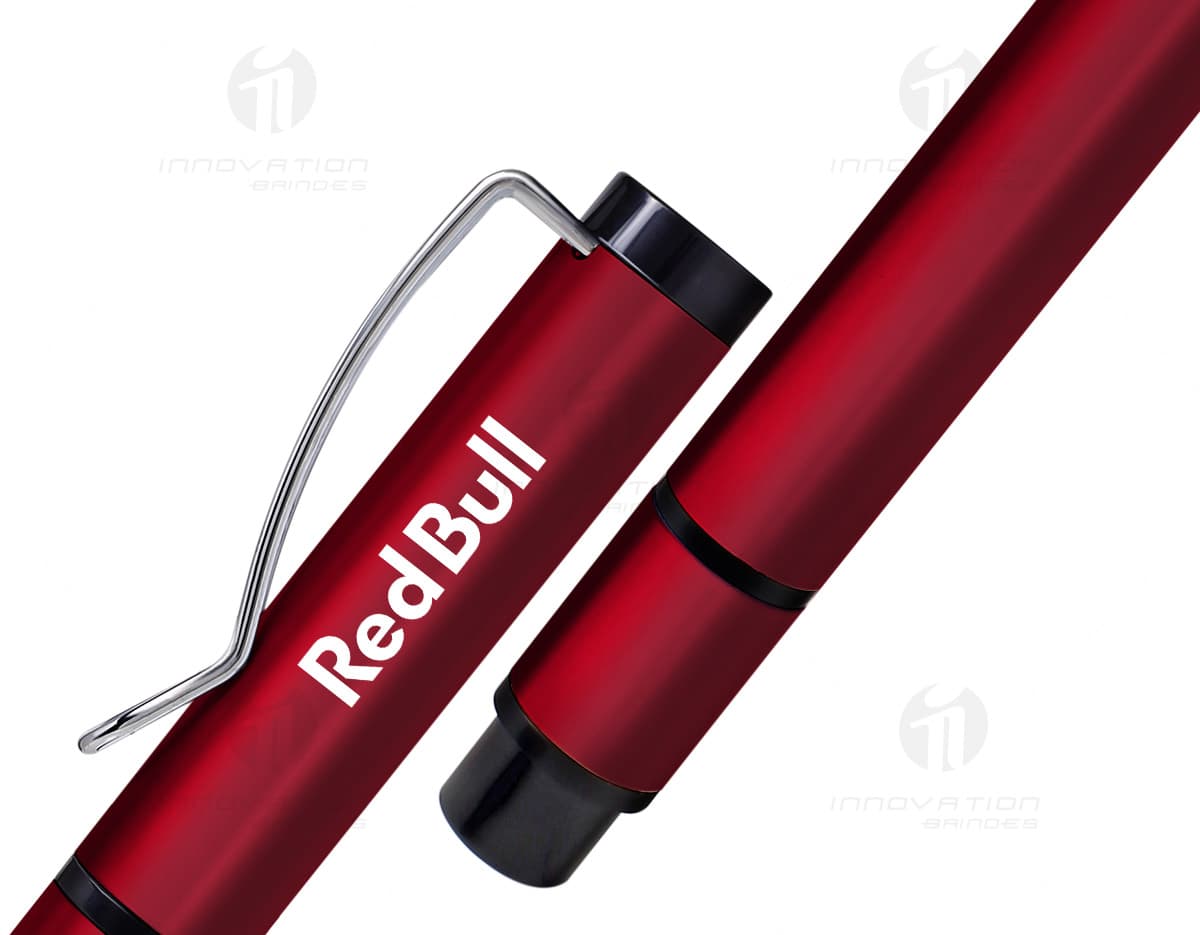 Caneta de metal marca texto com tampa dupla. Caneta de metal marca texto com tampa dupla.