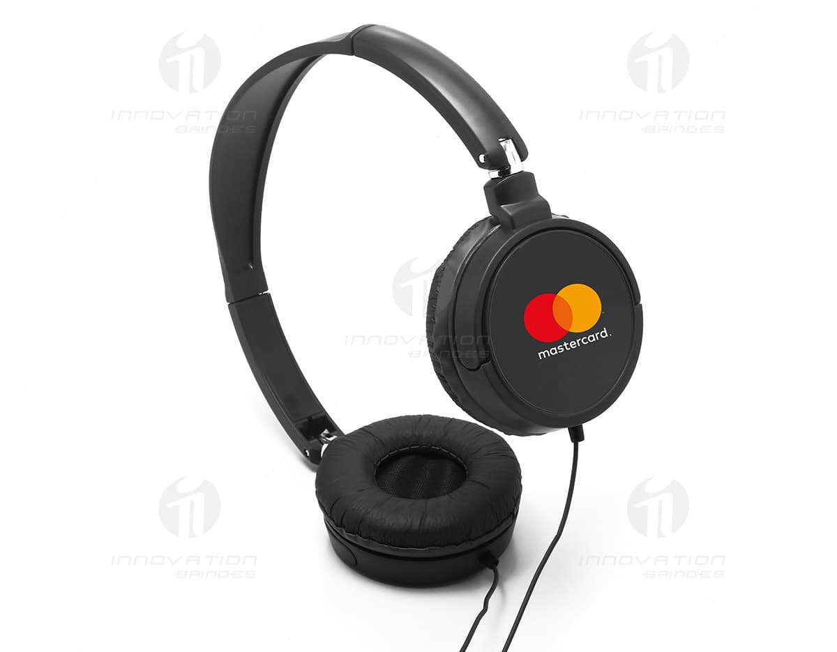 Fone wireless Bluetooth 5.0 em ABS preto, com design moderno e elegante. Fone wireless Bluetooth 5.0 em ABS preto, com design moderno e elegante.