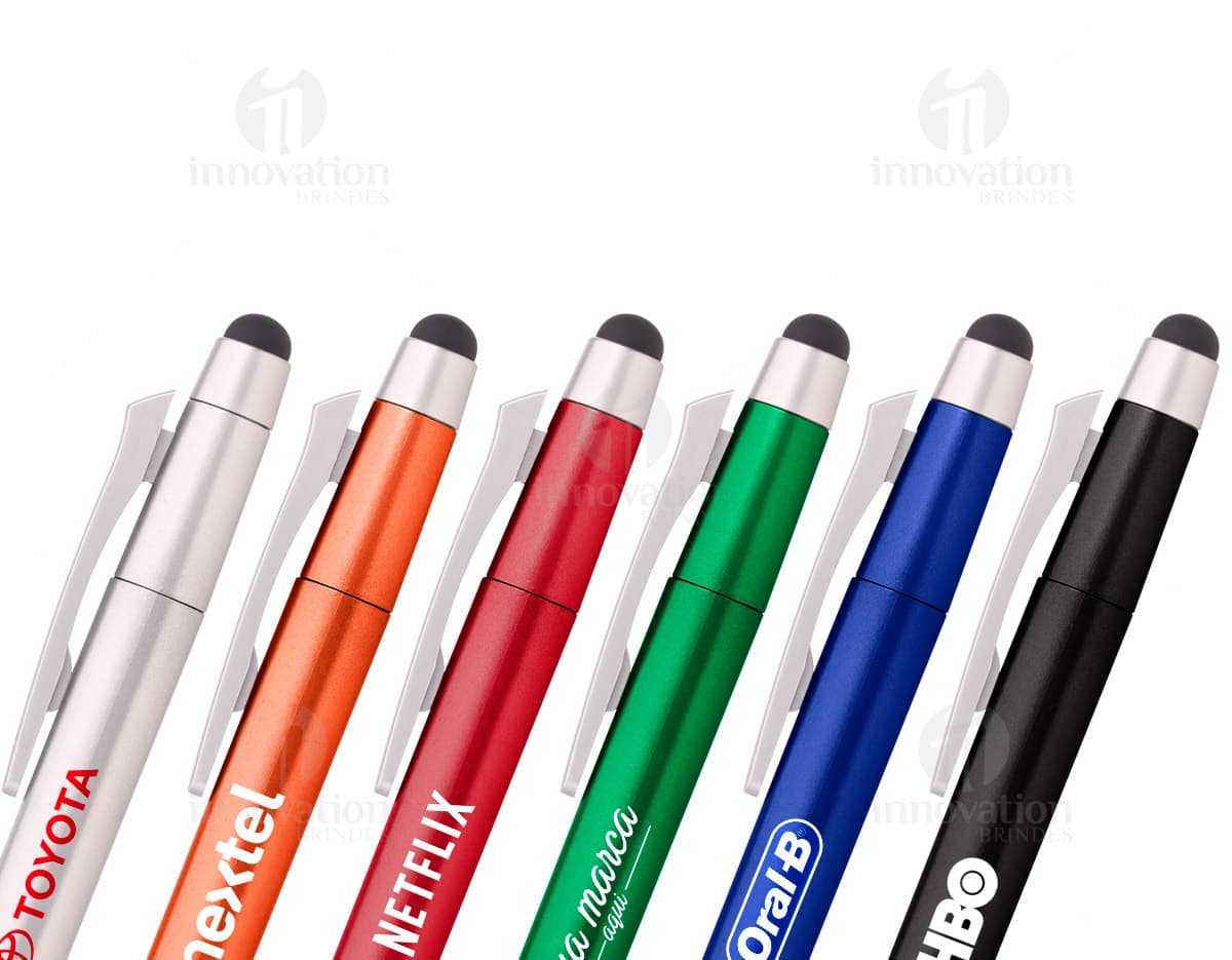 Caneta Plástica Touch com Clip Acionado em diversas cores vibrantes e variadas. Ideal para desenhos, escrita e trabalhos escolares e de escritório.úmeros e graficos. Caneta Plástica Touch com Clip Acionado em diversas cores vibrantes e variadas. Ideal para desenhos, escrita e trabalhos escolares e de escritório.úmeros e graficos.