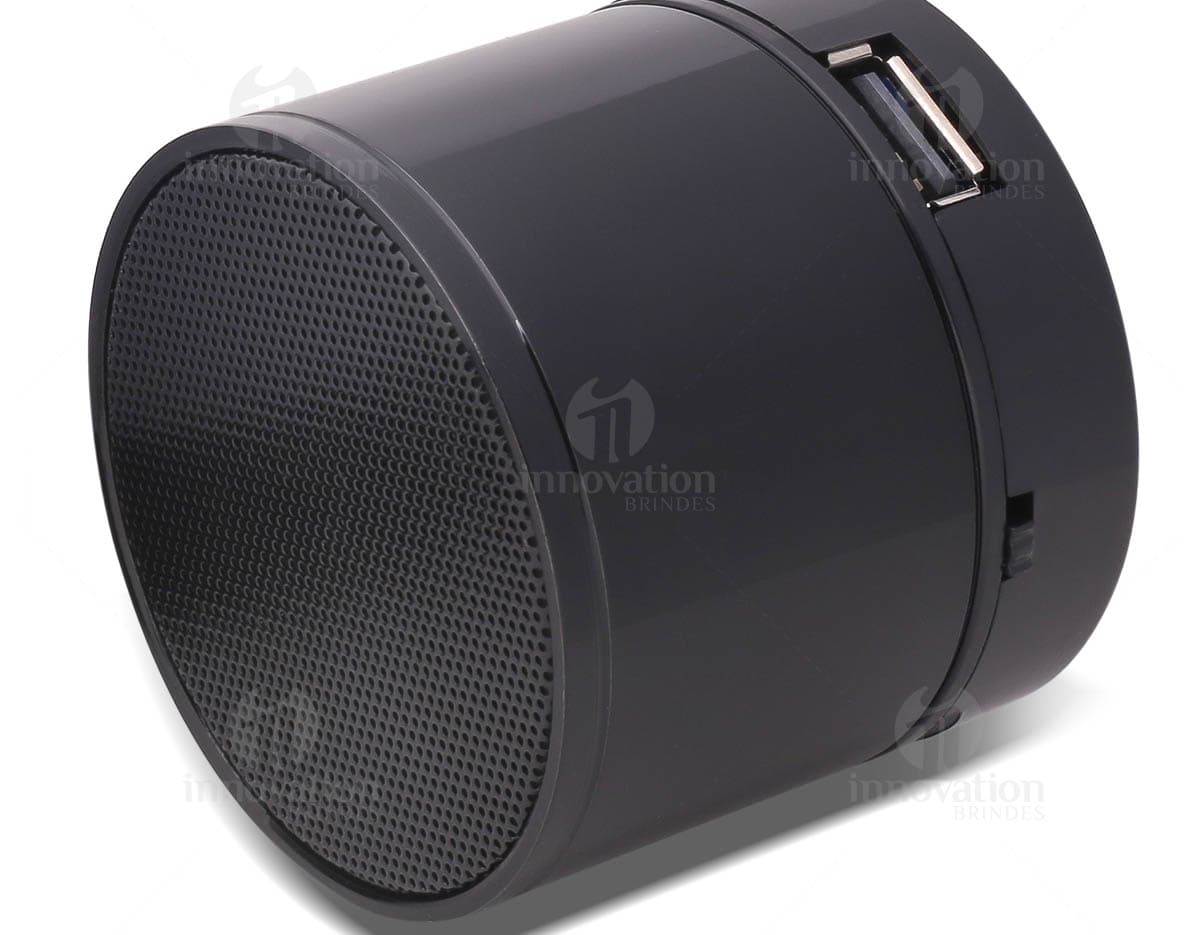 Caixa de som com microfone em alumínio, ideal para uso em palestras e apresentações. Caixa de som com microfone em alumínio, ideal para uso em palestras e apresentações.