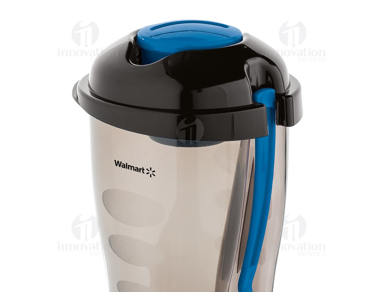 Copo para salada de 850ml em cor branca, com tampa e compartimento separado para molho. Copo para salada de 850ml em cor branca, com tampa e compartimento separado para molho.