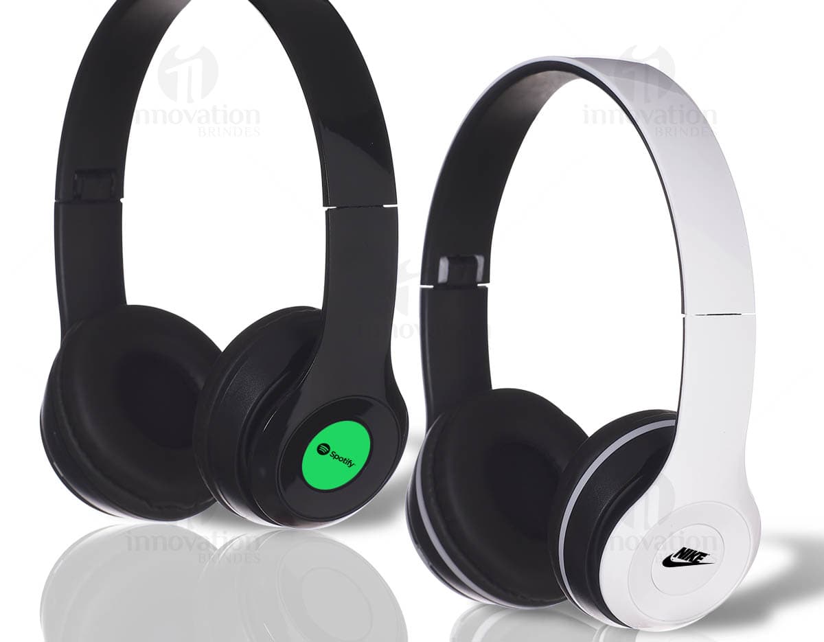 Fone de ouvido bluetooth ajustável em ABS. Fone de ouvido bluetooth ajustável em ABS.