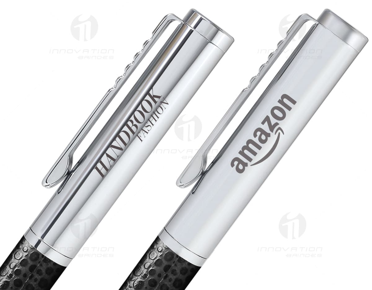 Caneta de metal com design elegante e resistente, garantindo durabilidade extra. Caneta de metal com design elegante e resistente, garantindo durabilidade extra.