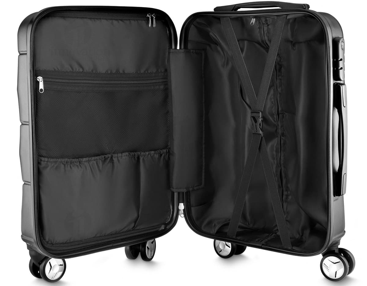 Mala viagem ABS c/ forro preta em couro, com alça, zíper moderno, elegante e resistente. Ideal para viagens de negócios ou lazer, possui compartimentos internos para armazenamento de roupas e acessórios. Perfeita para homens e mulheres que buscam praticidade e estilo. Mala viagem ABS c/ forro preta em couro, com alça, zíper moderno, elegante e resistente. Ideal para viagens de negócios ou lazer, possui compartimentos internos para armazenamento de roupas e acessórios. Perfeita para homens e mulheres que buscam praticidade e estilo.