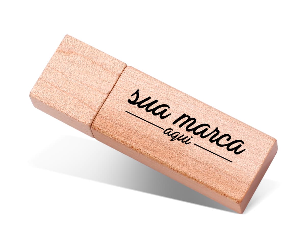 Pen Drive Bambu Retangular 16GB com design elegante e capacidade de armazenamento de 16 gigabytes. Pen Drive Bambu Retangular 16GB com design elegante e capacidade de armazenamento de 16 gigabytes.