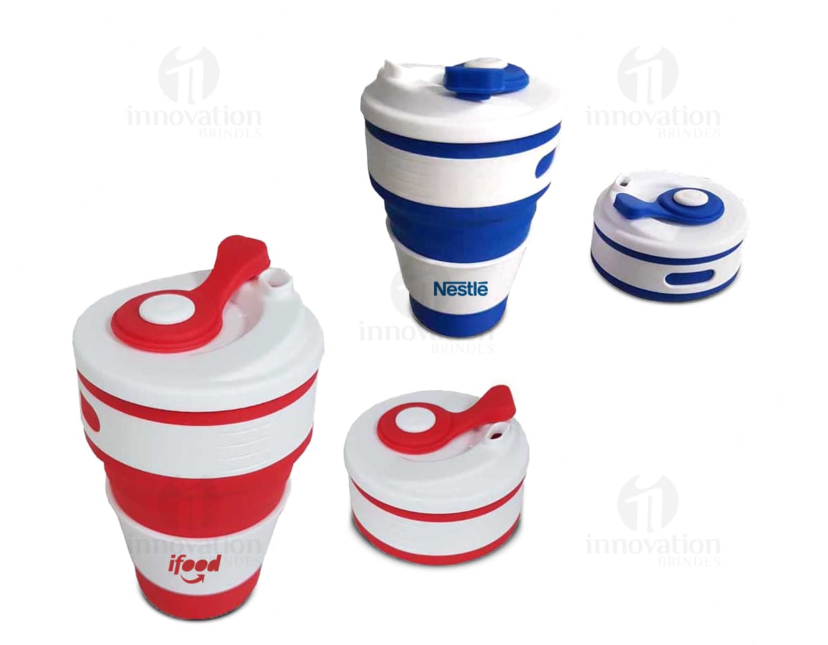 Seis porta copos de diferentes cores e estilos em um kit. Seis porta copos de diferentes cores e estilos em um kit.