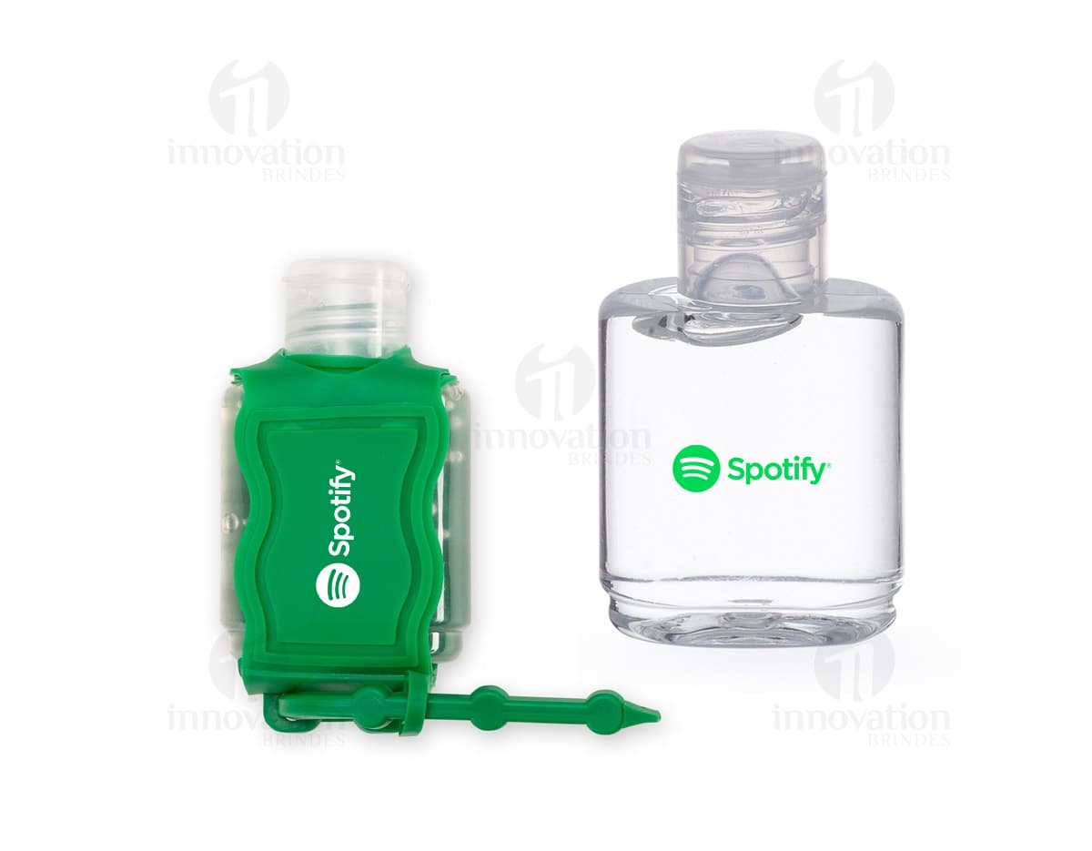 Chaveiro com frasco de álcool gel de 35ml. Chaveiro com frasco de álcool gel de 35ml.
