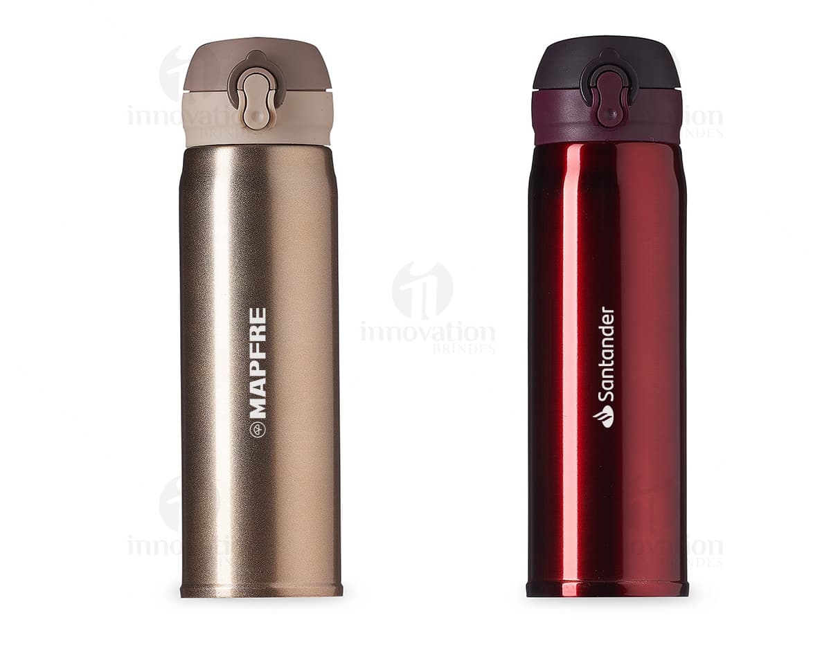 Squeeze de aço inox de 500ml. Squeeze de aço inox de 500ml.