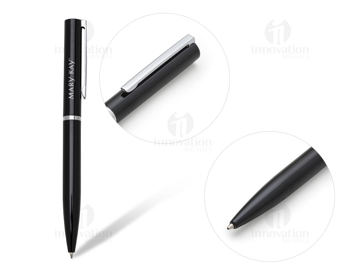 Caneta semimetal com anel prata. Caneta semimetal com anel prata.