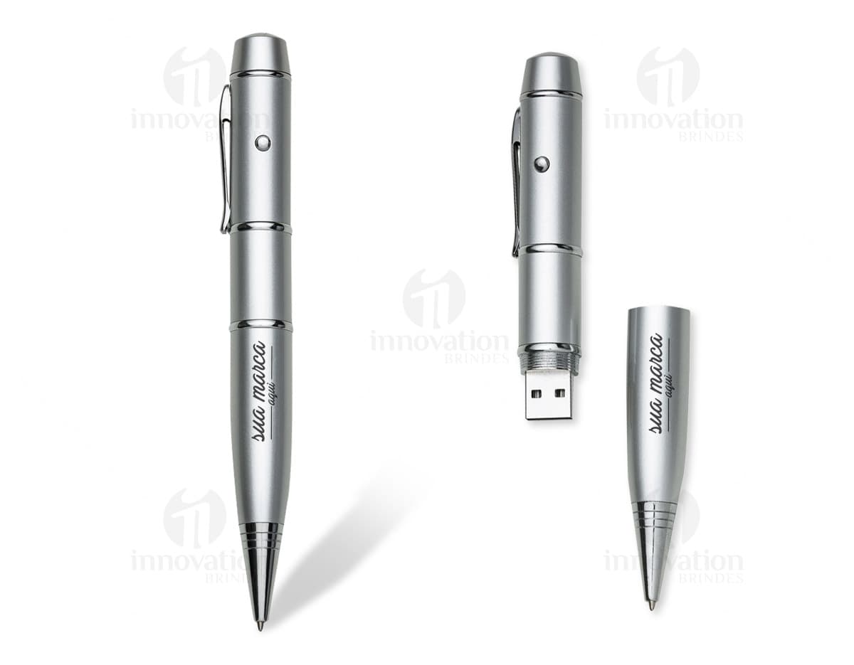 Caneta pen drive 4GB com laser. Caneta pen drive 4GB com laser.