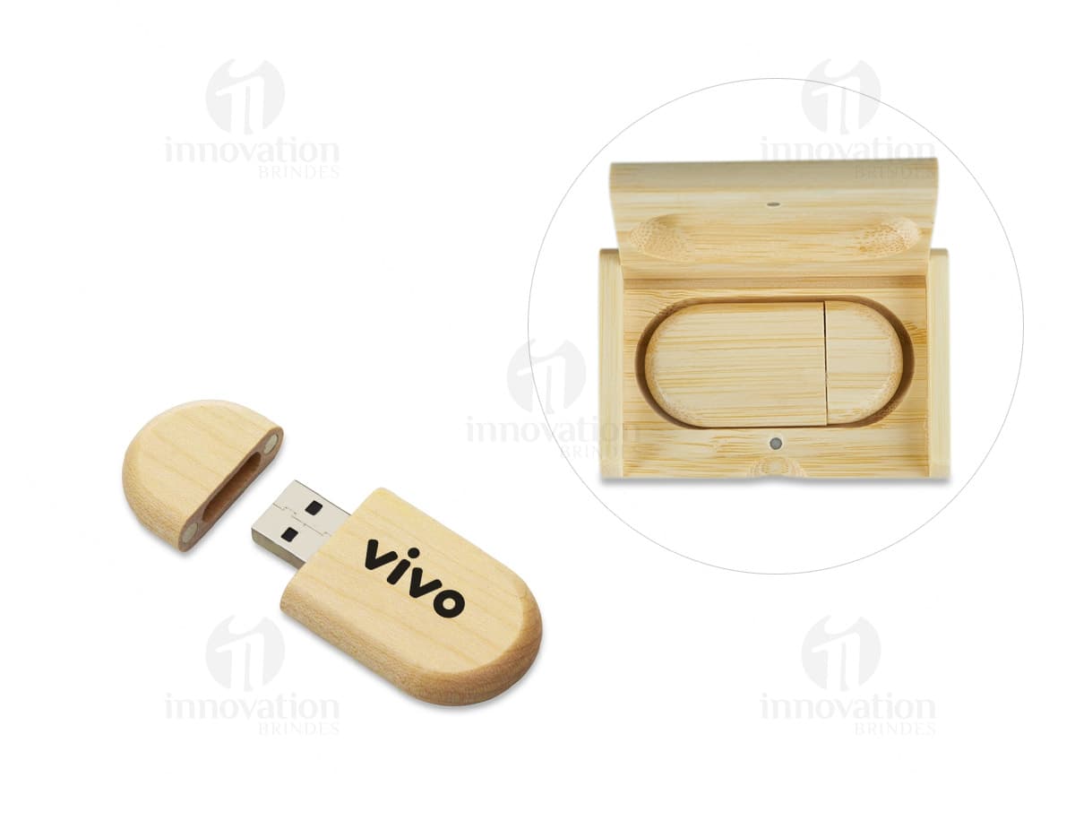 Pen Drive em Bambu 8Gb - Eco-Friendly, design moderno e sustentável. Pen Drive em Bambu 8Gb - Eco-Friendly, design moderno e sustentável.