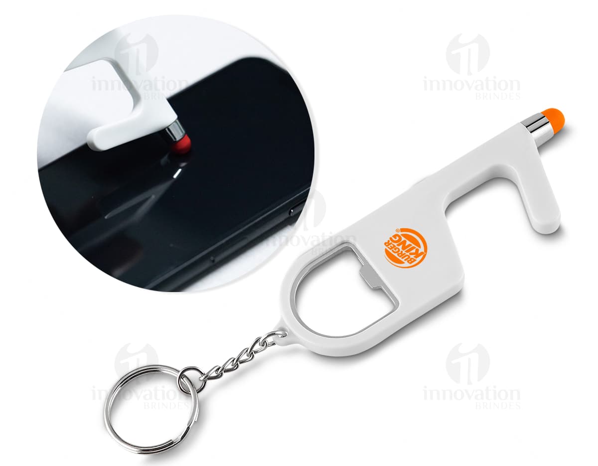 Chaveiro de plástico em formato de fita métrica. Chaveiro de plástico em formato de fita métrica.