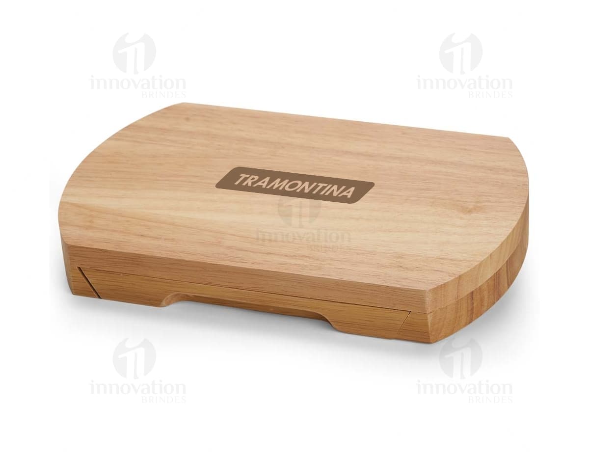 Kit queijo 5 peças em gaveta de bambu. Kit queijo 5 peças em gaveta de bambu.