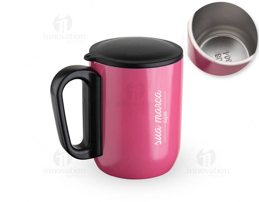 Produto: Kit com 6 porta copos de diferentes cores e estilos.