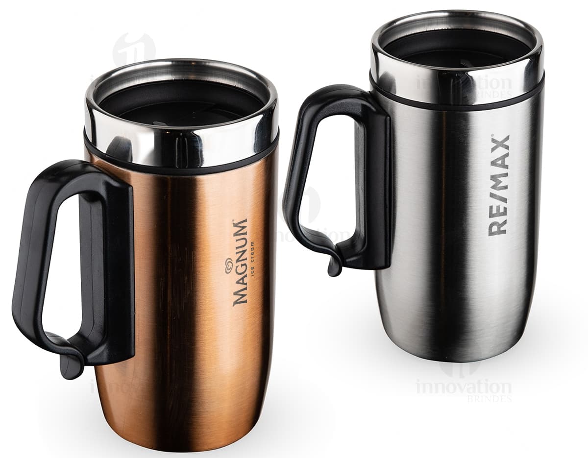 Caneca de aço inoxidável de 275ml, com design moderno e elegante, ideal para bebidas quentes e frias. Cor prateada brilhante, resistente e durável. Caneca de aço inoxidável de 275ml, com design moderno e elegante, ideal para bebidas quentes e frias. Cor prateada brilhante, resistente e durável.