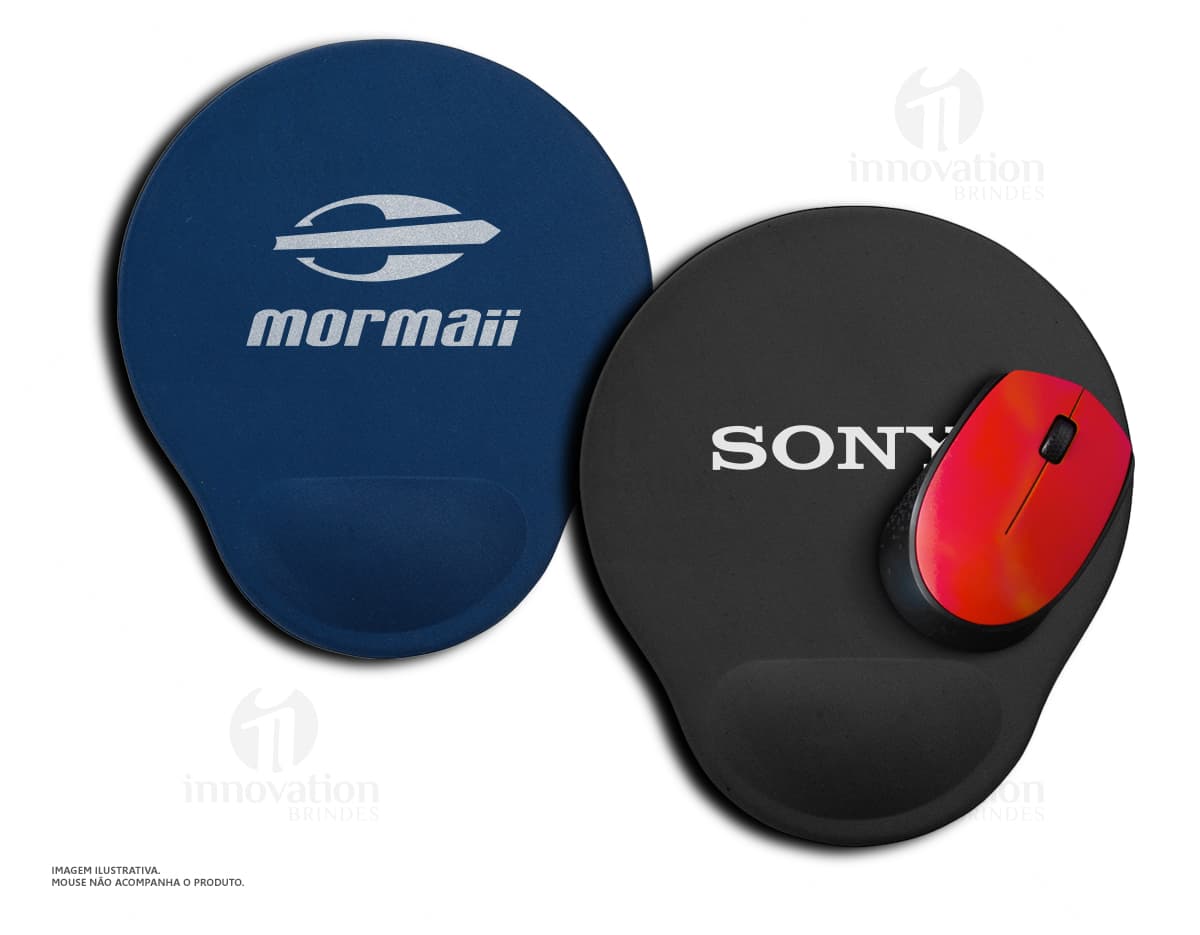 Mouse Pad ergonômico feito de neoprene e silicone. Mouse Pad ergonômico feito de neoprene e silicone.