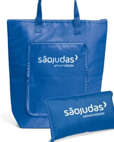 Bolsa térmica 400 x 440 mm em cor azul, com alça para transporte e fecho em zíper. Bolsa térmica 400 x 440 mm em cor azul, com alça para transporte e fecho em zíper.