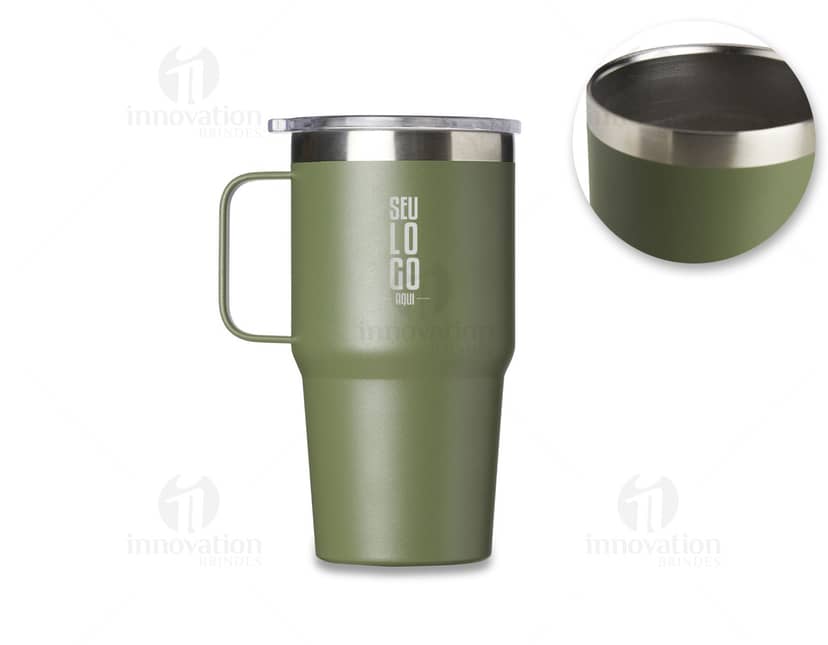 São seis porta copos em formato circular, cada um com uma estampa diferente de frutas tropicais. Os porta copos são feitos de material resistente e possuem bordas antiderrapantes.