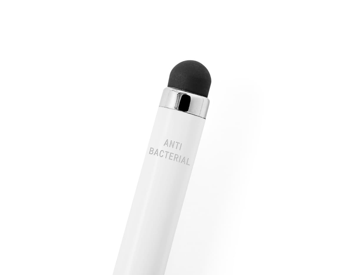 Caneta de metal touch prata com ponta de tela sensível ao toque. Caneta de metal touch prata com ponta de tela sensível ao toque.
