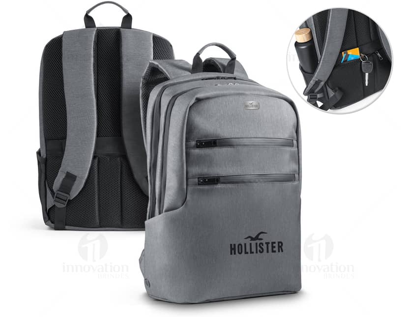 Mochila Notebook 17 polegadas, resistente à água, ideal para proteger o seu computador enquanto carrega seus pertences de forma segura e prática.