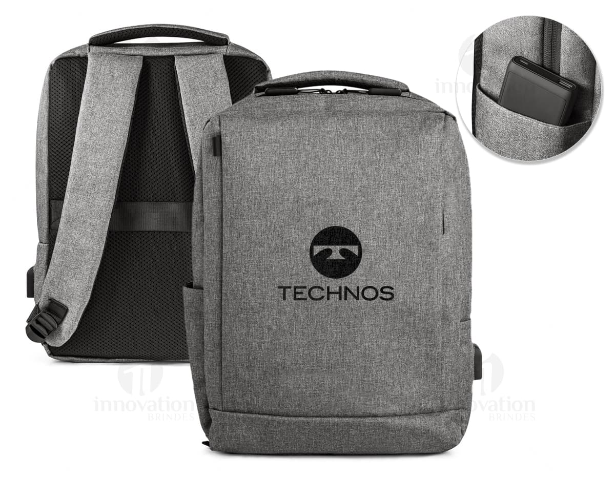 Mochila para notebook preta de couro 300D com bolsos, USB Jack e zíperes. Ideal para viagens de negócios e armazenamento de equipamentos de tecnologia. Confortável alça de mão e design elegante. Mochila para notebook preta de couro 300D com bolsos, USB Jack e zíperes. Ideal para viagens de negócios e armazenamento de equipamentos de tecnologia. Confortável alça de mão e design elegante.