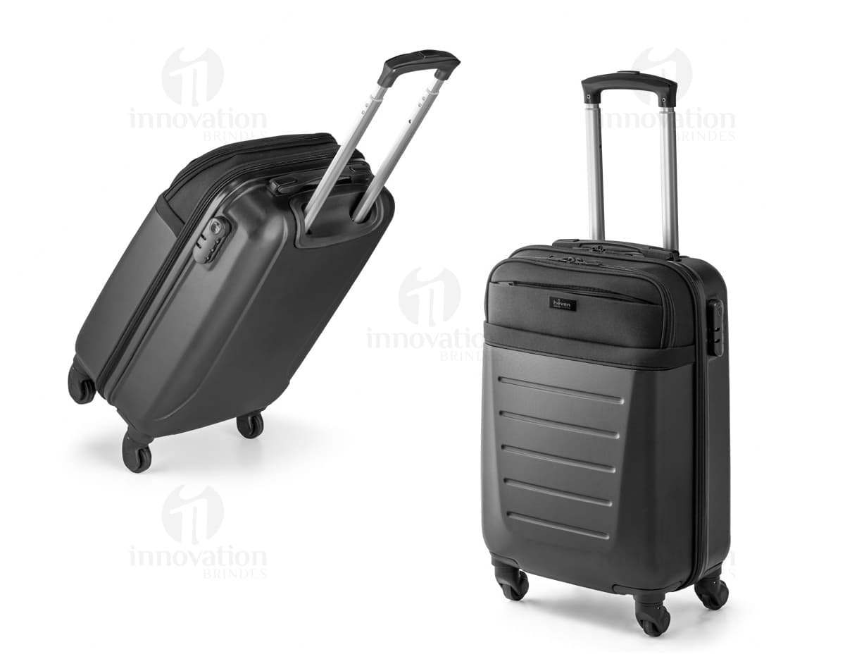 Mala executiva preta de ABS com 4 rodas, alça de alumínio e design moderno. Ideal para transporte de equipamentos, dispositivos eletrônicos e acessórios de trabalho. Mala executiva preta de ABS com 4 rodas, alça de alumínio e design moderno. Ideal para transporte de equipamentos, dispositivos eletrônicos e acessórios de trabalho.