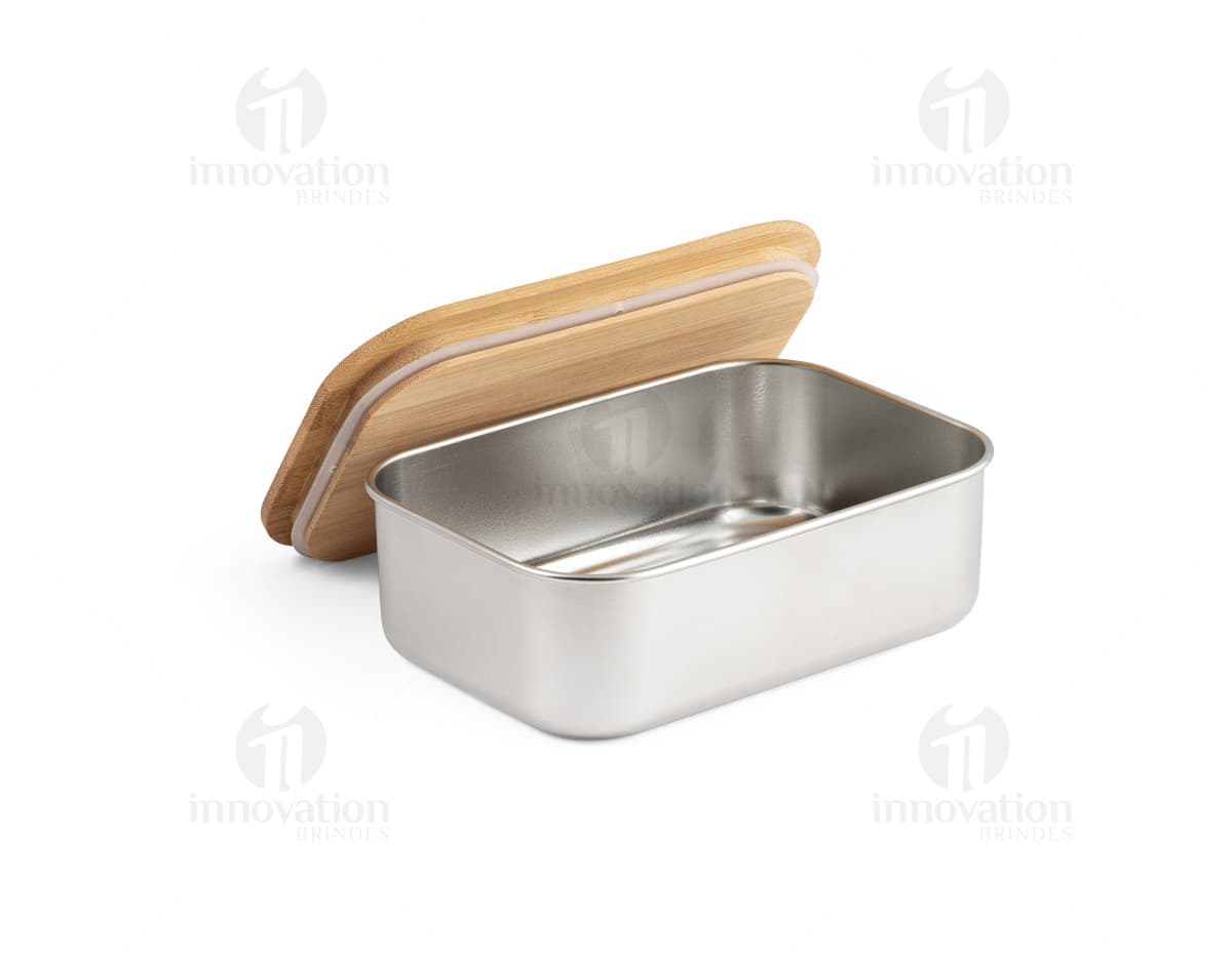 Marmita em aço inox com tampa e alça de silicone. Marmita em aço inox com tampa e alça de silicone.