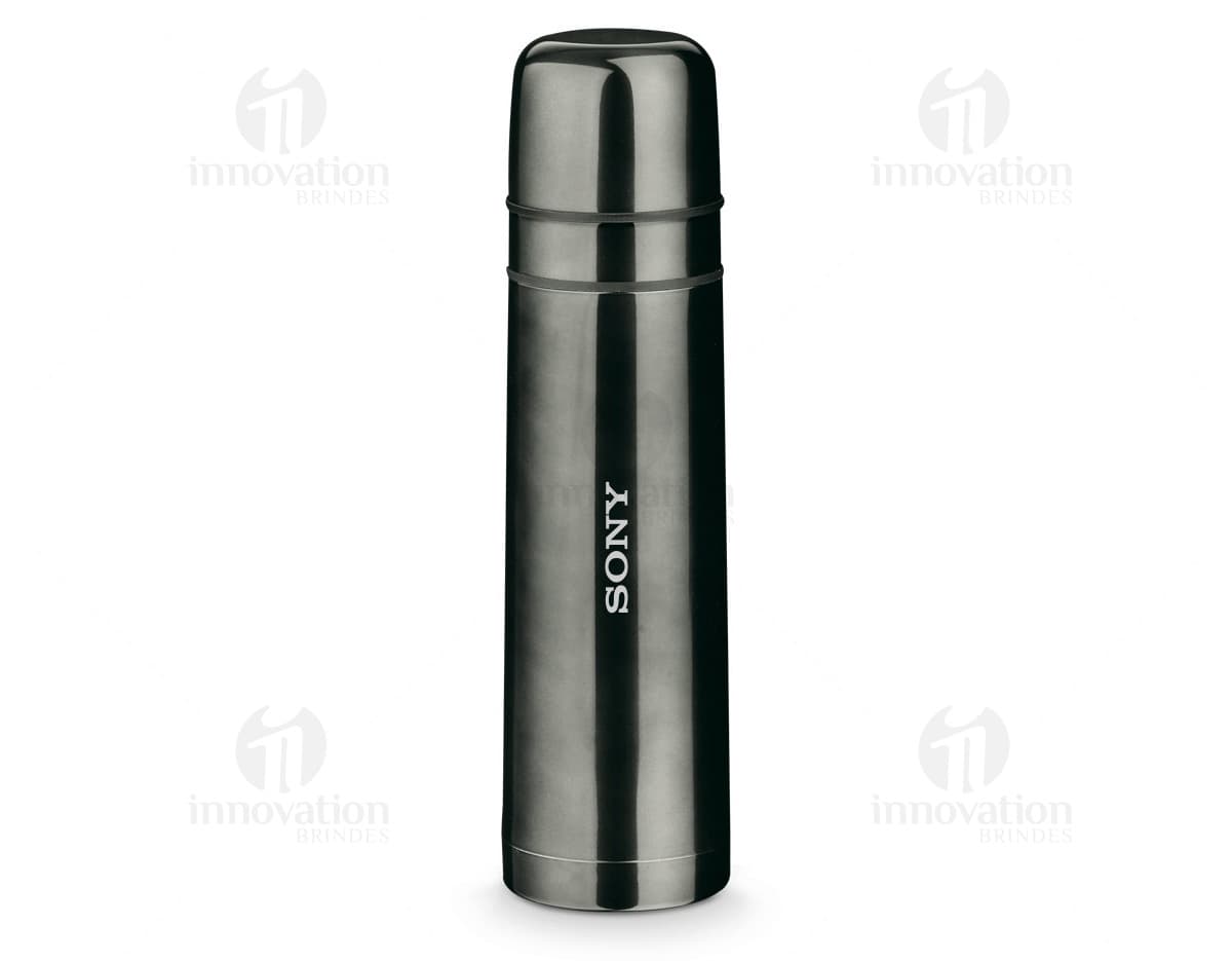 Garrafa com parede dupla de 750ml em vidro transparente, com tampa de rosca de aço inoxidável. Garrafa com parede dupla de 750ml em vidro transparente, com tampa de rosca de aço inoxidável.