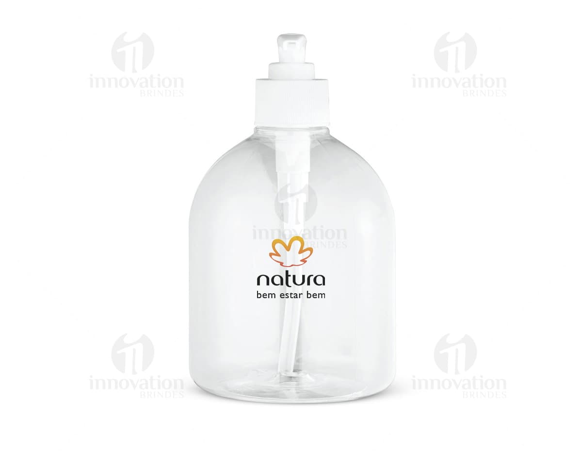 Frasco com dosador de 500 ml. transparente. Frasco com dosador de 500 ml. transparente.